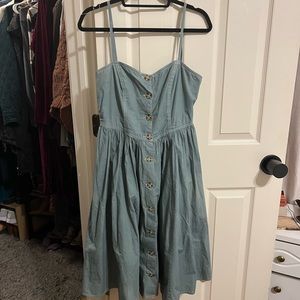 Free People button up midi dress
